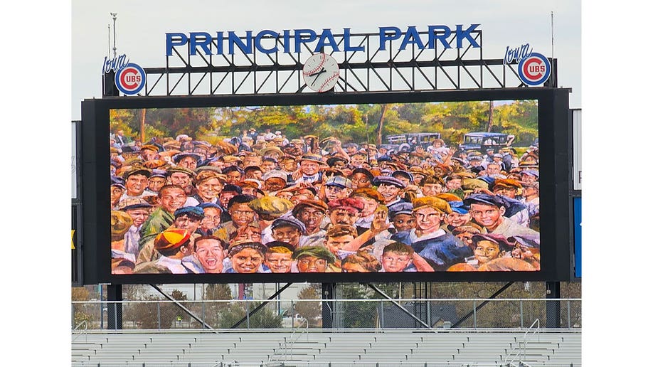 Babe and the Kids at Principal Park