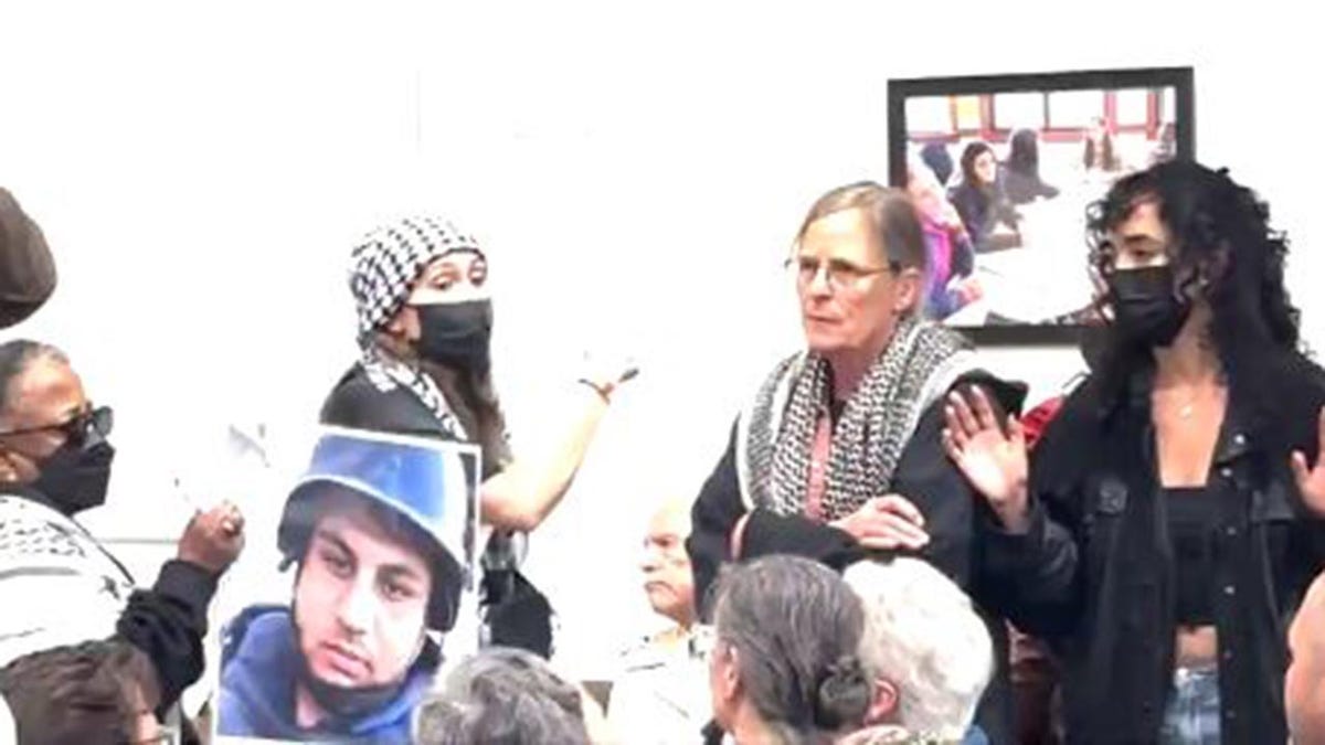 Berkeley City Council meeting protesters