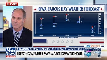 Freezing weather could lead to lower voter turnout at Iowa caucuses, expert warns