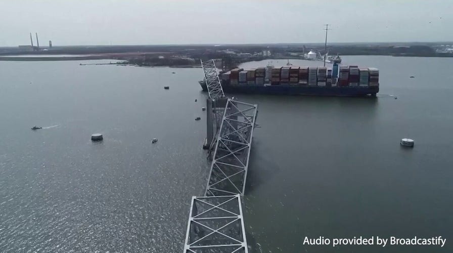 Police audio captures call to halt traffic on Baltimore bridge before collapse