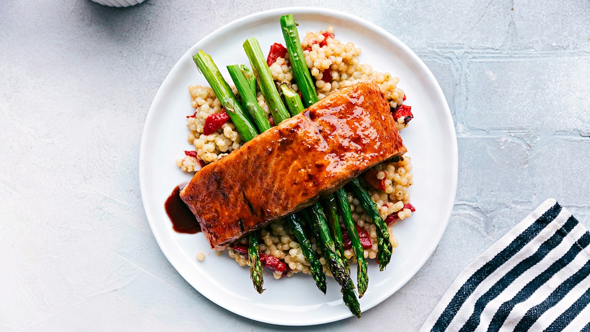 Tart Cherry-Chipotle Glazed Salmon