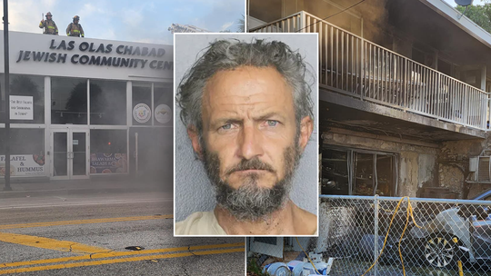 Man accused of setting fire to rabbi's van outside Fort Lauderdale Jewish Center